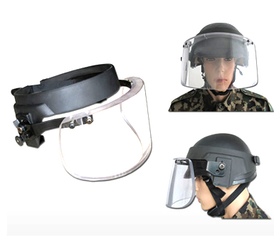 Bulletproof helmet with visor
